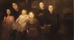 Eugene Carriere The Painter's Family Sweden oil painting art